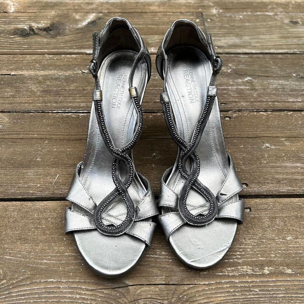 Kenneth Cole Silver Heels - Picture 3 of 8